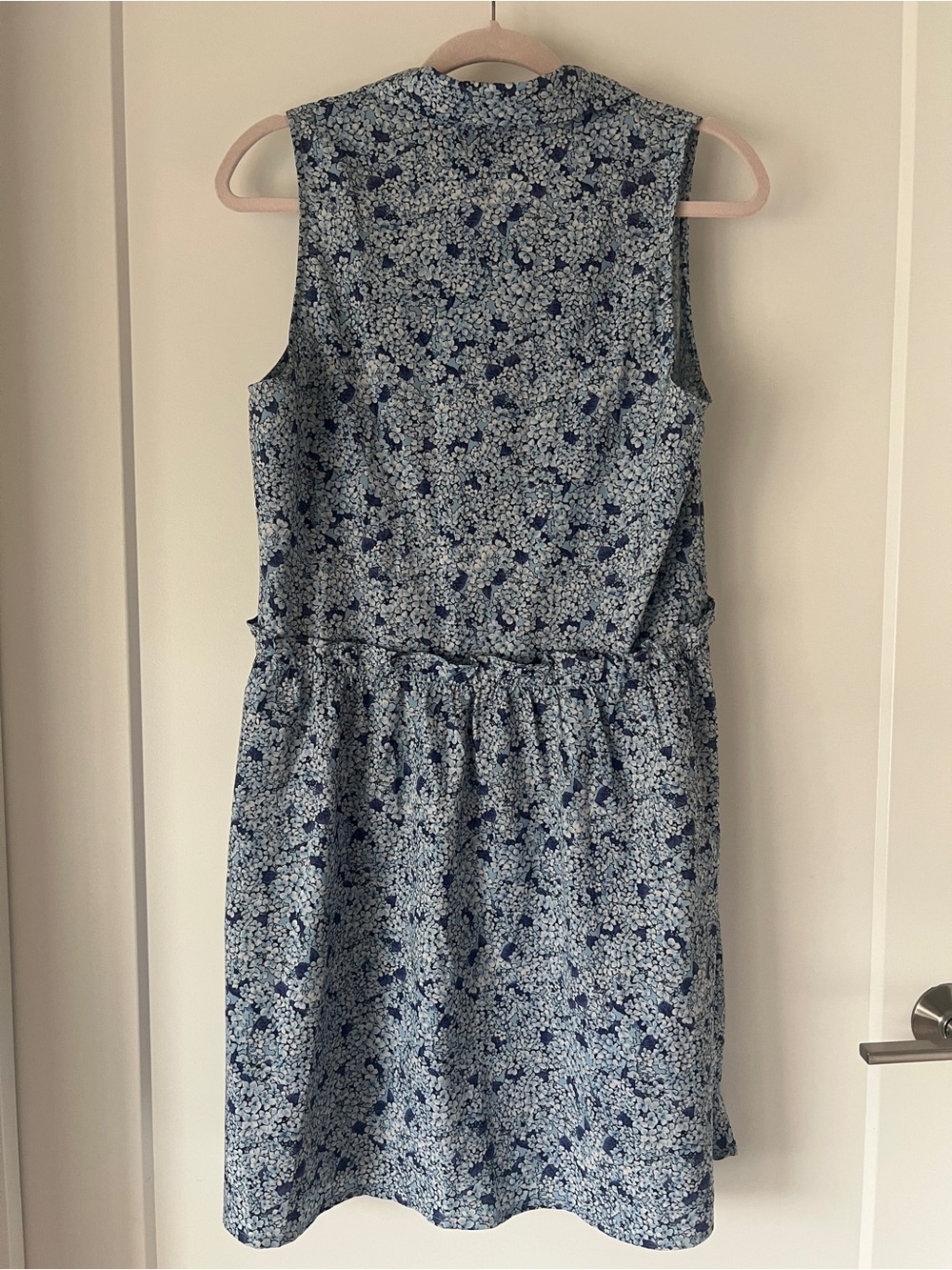 Tuckernuck Blue Hydrangea Royal Sleeveless Shirt Dress - Picture 6 of 13
